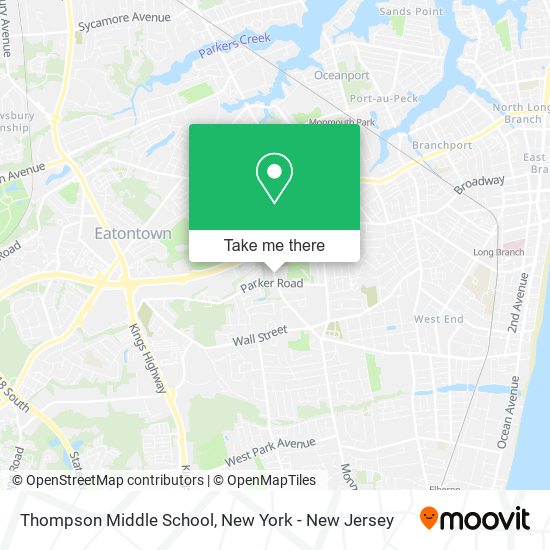 Mapa de Thompson Middle School