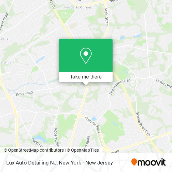 Mapa de Lux Auto Detailing NJ