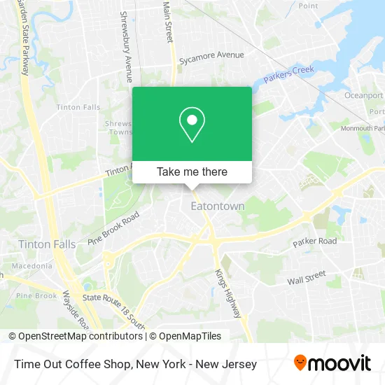 Time Out Coffee Shop map