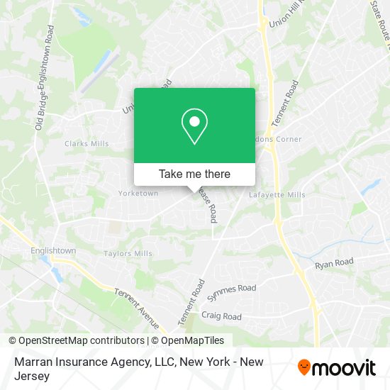 Mapa de Marran Insurance Agency, LLC