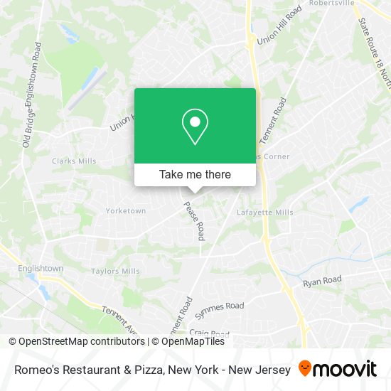 Mapa de Romeo's Restaurant & Pizza