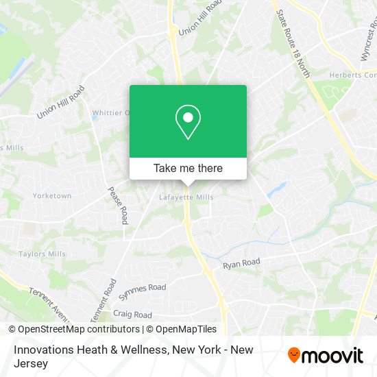 Innovations Heath & Wellness map