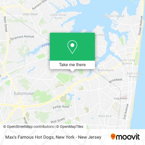 Max's Famous Hot Dogs map