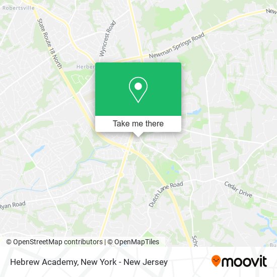 Hebrew Academy map