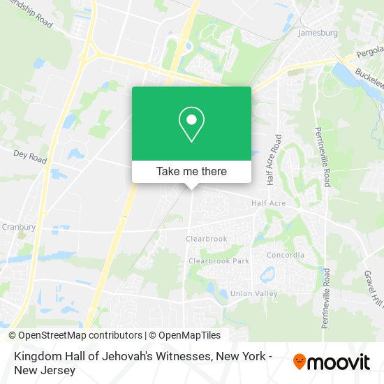 Mapa de Kingdom Hall of Jehovah's Witnesses