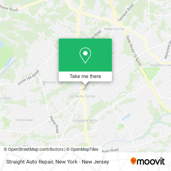 Straight Auto Repair map