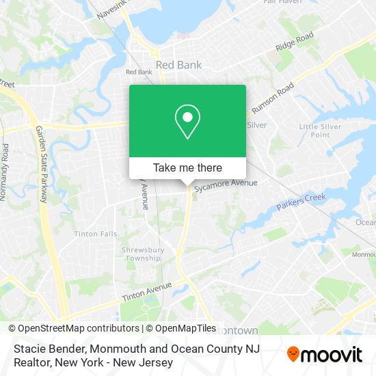 Stacie Bender, Monmouth and Ocean County NJ Realtor map