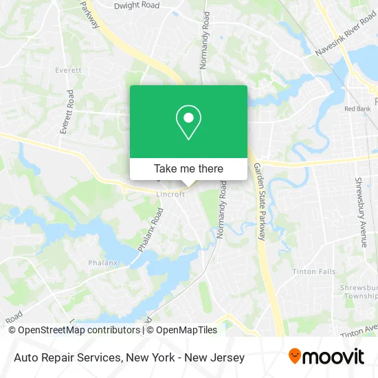 Auto Repair Services map