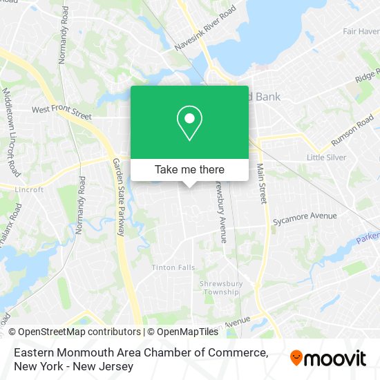 Eastern Monmouth Area Chamber of Commerce map