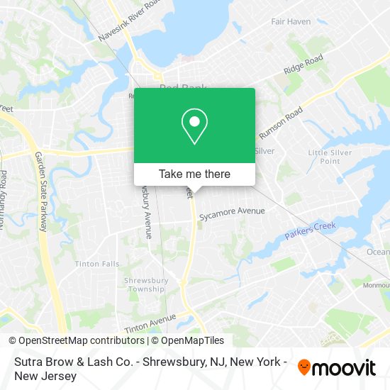 Sutra Brow & Lash Co. - Shrewsbury, NJ map