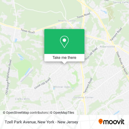 Mapa de Tzell Park Avenue