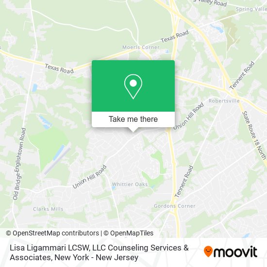 Mapa de Lisa Ligammari LCSW, LLC Counseling Services & Associates