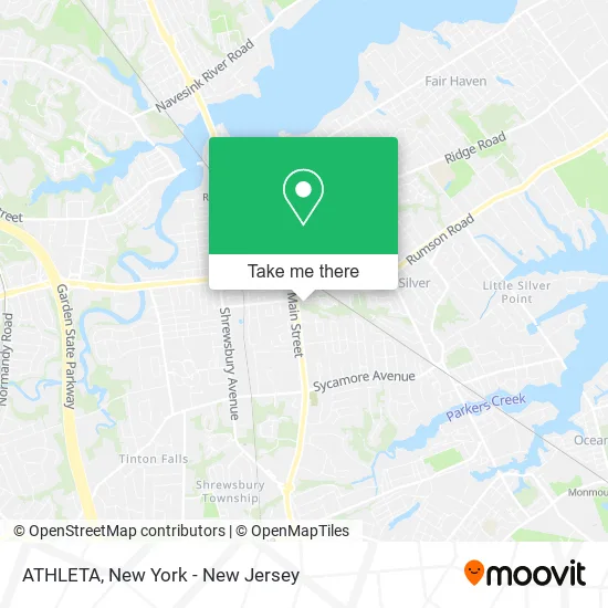ATHLETA map