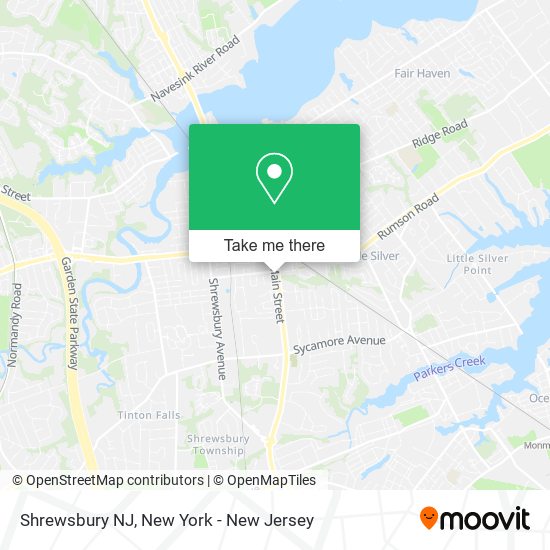 Shrewsbury NJ map