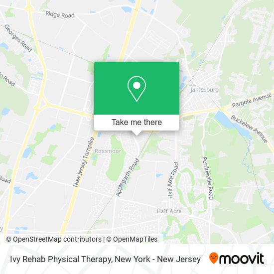 Ivy Rehab Physical Therapy map