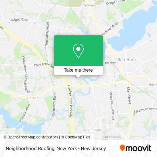 Neighborhood Roofing map