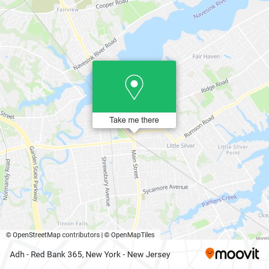 ¿Cómo llegar a Adh - Red Bank 365 en Red Bank, Nj en Autobús, Tren o Metro?