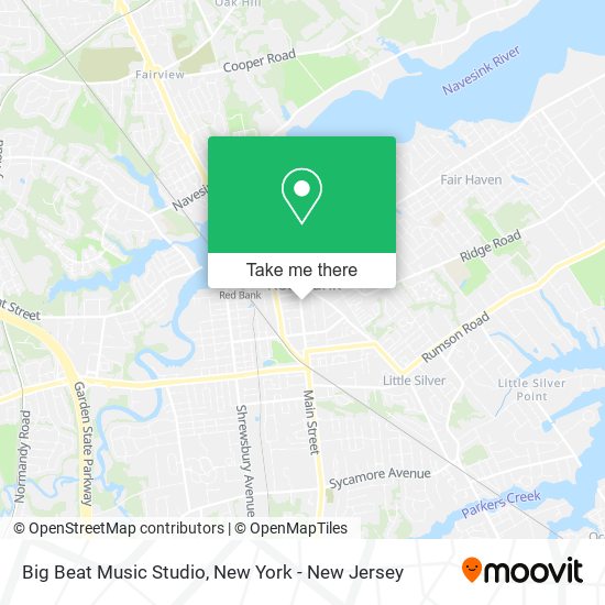 Big Beat Music Studio map