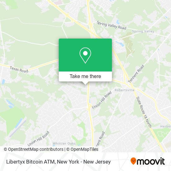 Mapa de Libertyx Bitcoin ATM