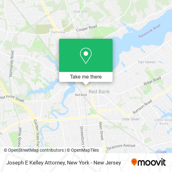 Joseph E Kelley Attorney map