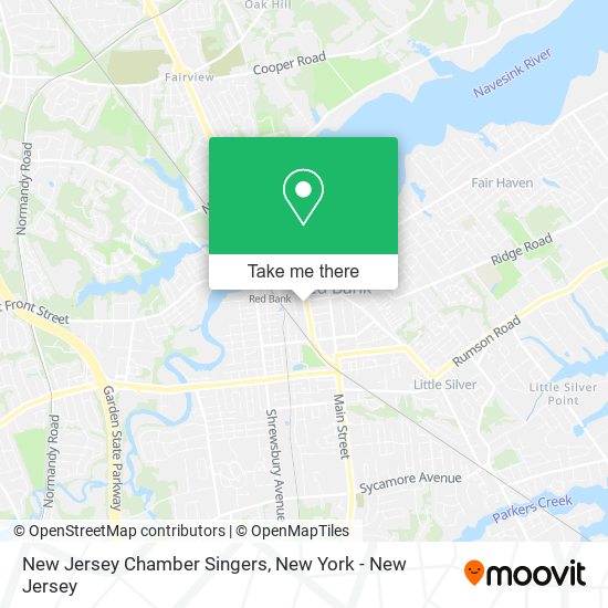 New Jersey Chamber Singers map
