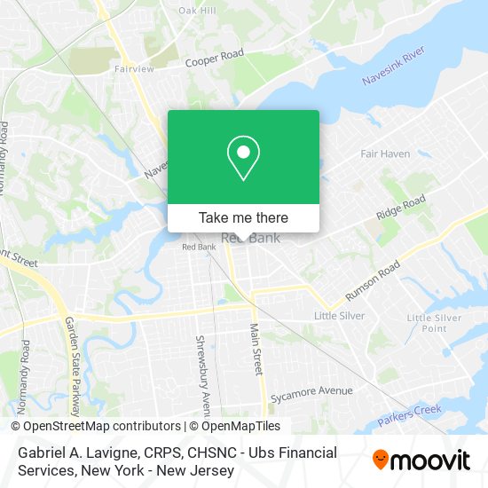 Gabriel A. Lavigne, CRPS, CHSNC - Ubs Financial Services map
