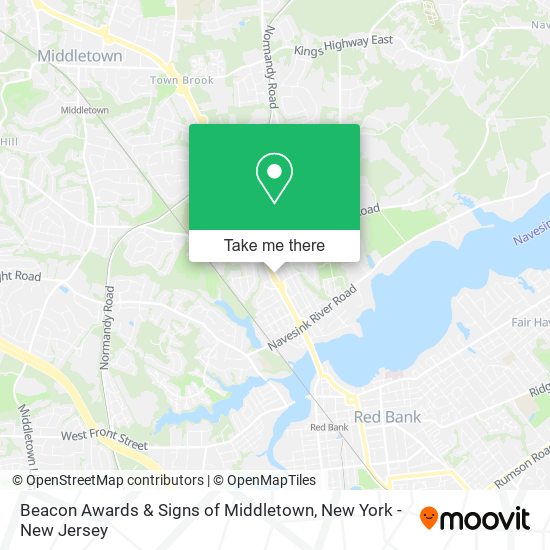 Beacon Awards & Signs of Middletown map