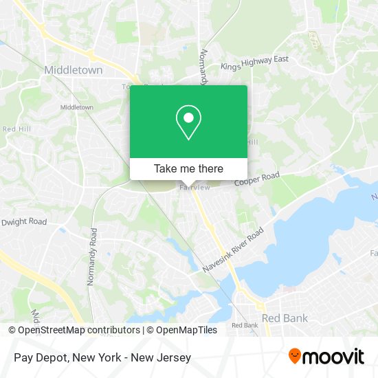 Pay Depot map