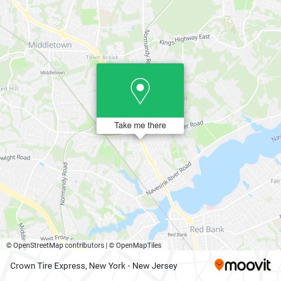 Crown Tire Express map