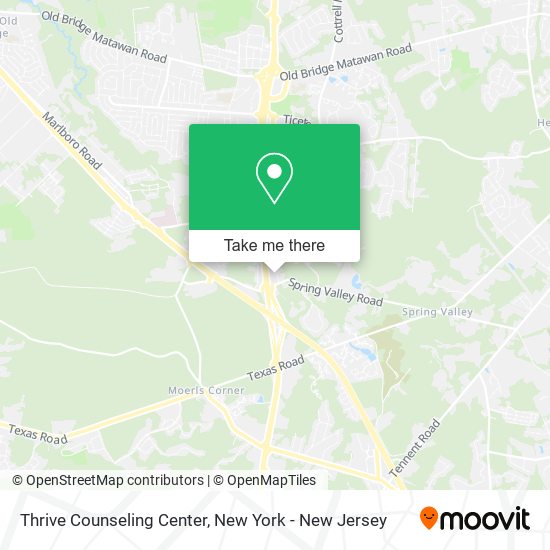 Mapa de Thrive Counseling Center