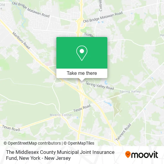The Middlesex County Municipal Joint Insurance Fund map