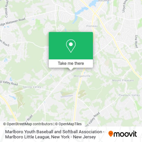 Mapa de Marlboro Youth Baseball and Softball Association - Marlboro Little League