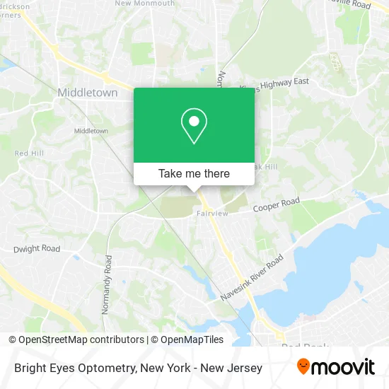 Bright Eyes Optometry map