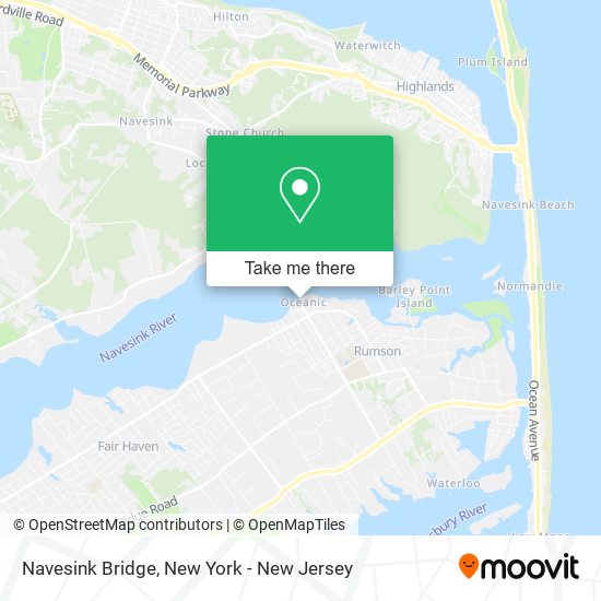 Navesink Bridge map