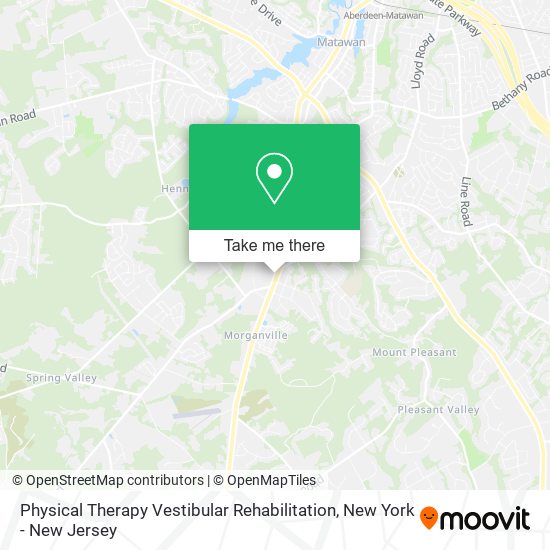 Mapa de Physical Therapy Vestibular Rehabilitation