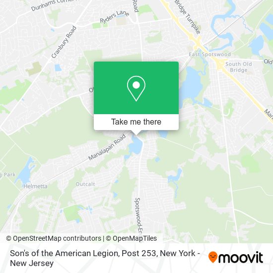 Son's of the American Legion, Post 253 map