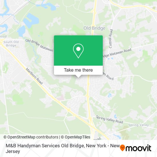 M&B Handyman Services Old Bridge map