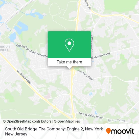 Mapa de South Old Bridge Fire Company: Engine 2
