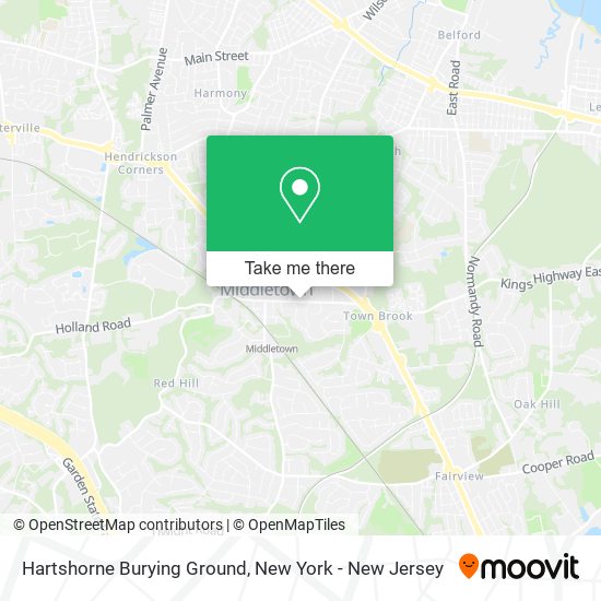 Mapa de Hartshorne Burying Ground