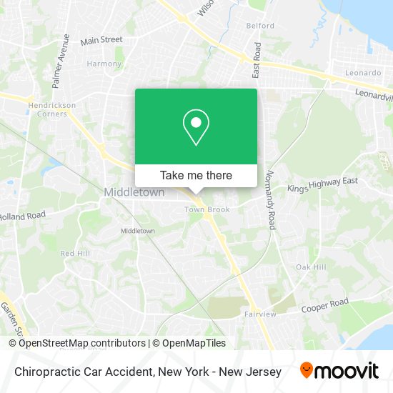 Chiropractic Car Accident map