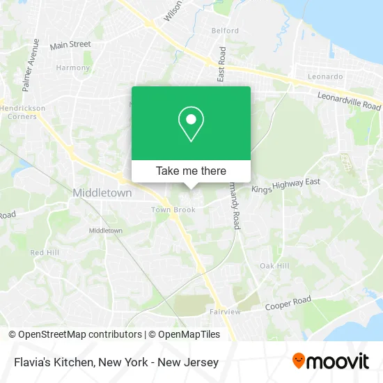 Flavia's Kitchen map