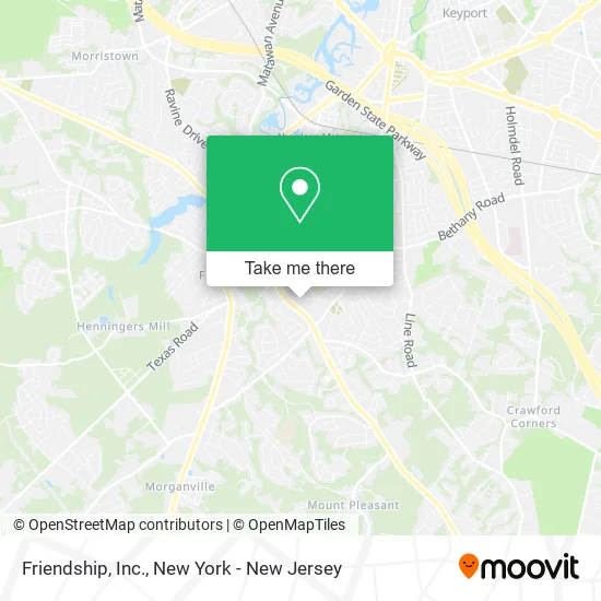 Friendship, Inc. map