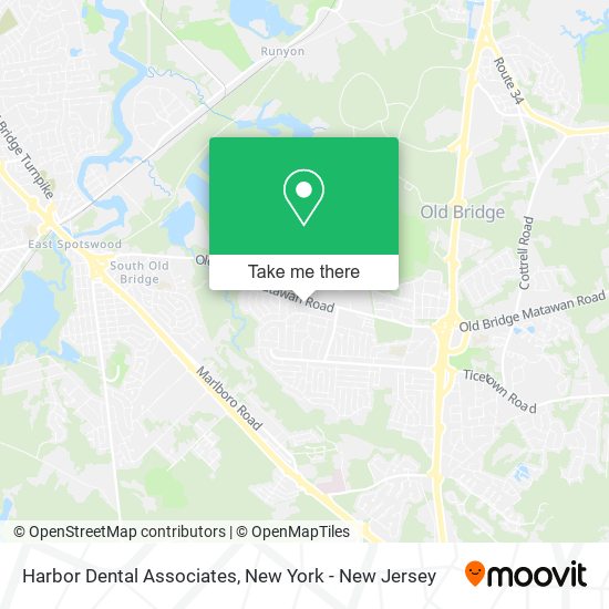 Harbor Dental Associates map