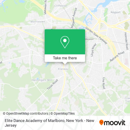 Mapa de Elite Dance Academy of Marlboro