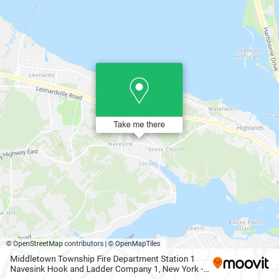 Mapa de Middletown Township Fire Department Station 1 Navesink Hook and Ladder Company 1