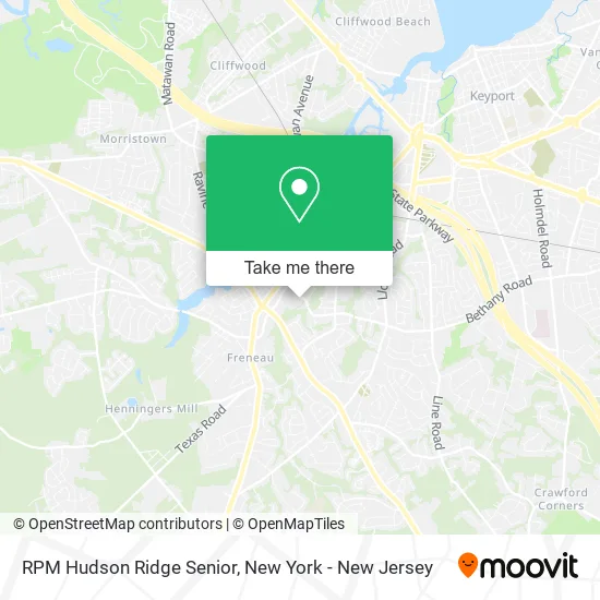 RPM Hudson Ridge Senior map