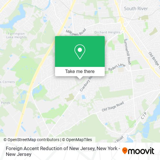 Mapa de Foreign Accent Reduction of New Jersey
