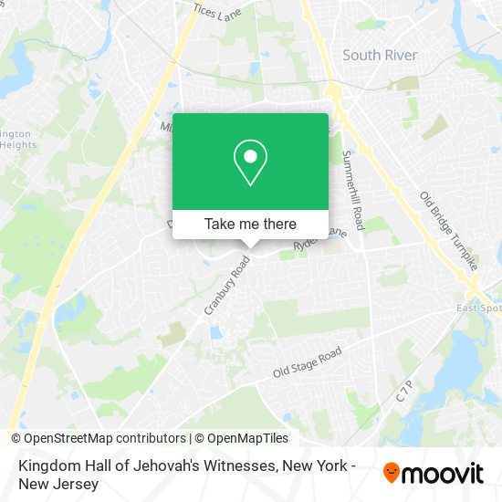 Mapa de Kingdom Hall of Jehovah's Witnesses