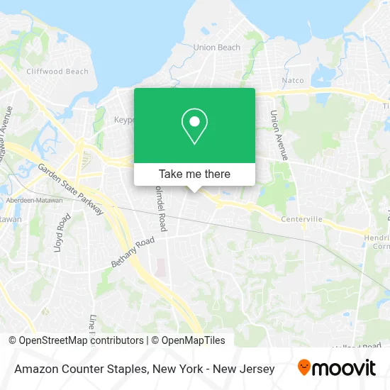 Amazon Counter Staples map