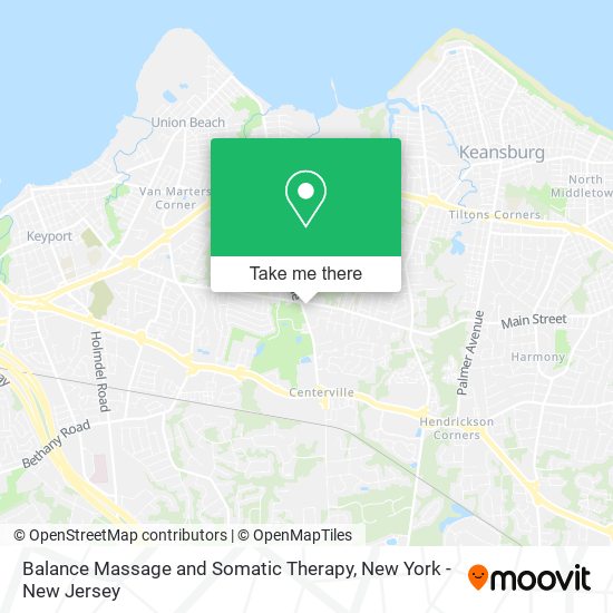 Balance Massage and Somatic Therapy map